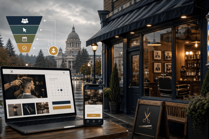 Affordable Web Design for Barbershops in Washington | Olympia & Lacey