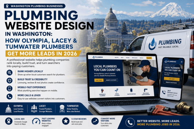 Plumbing Website Design in Washington: How Olympia, Lacey & Tumwater Plumbers Get More Leads in 2026